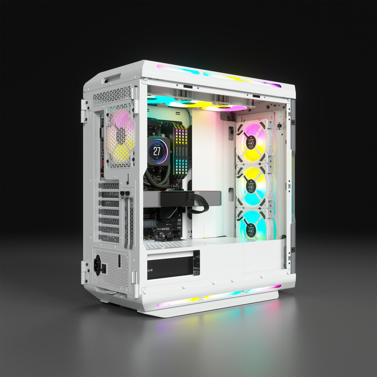 Corsair iCUE 5000T RGB - ATX Mid Tower Case in White