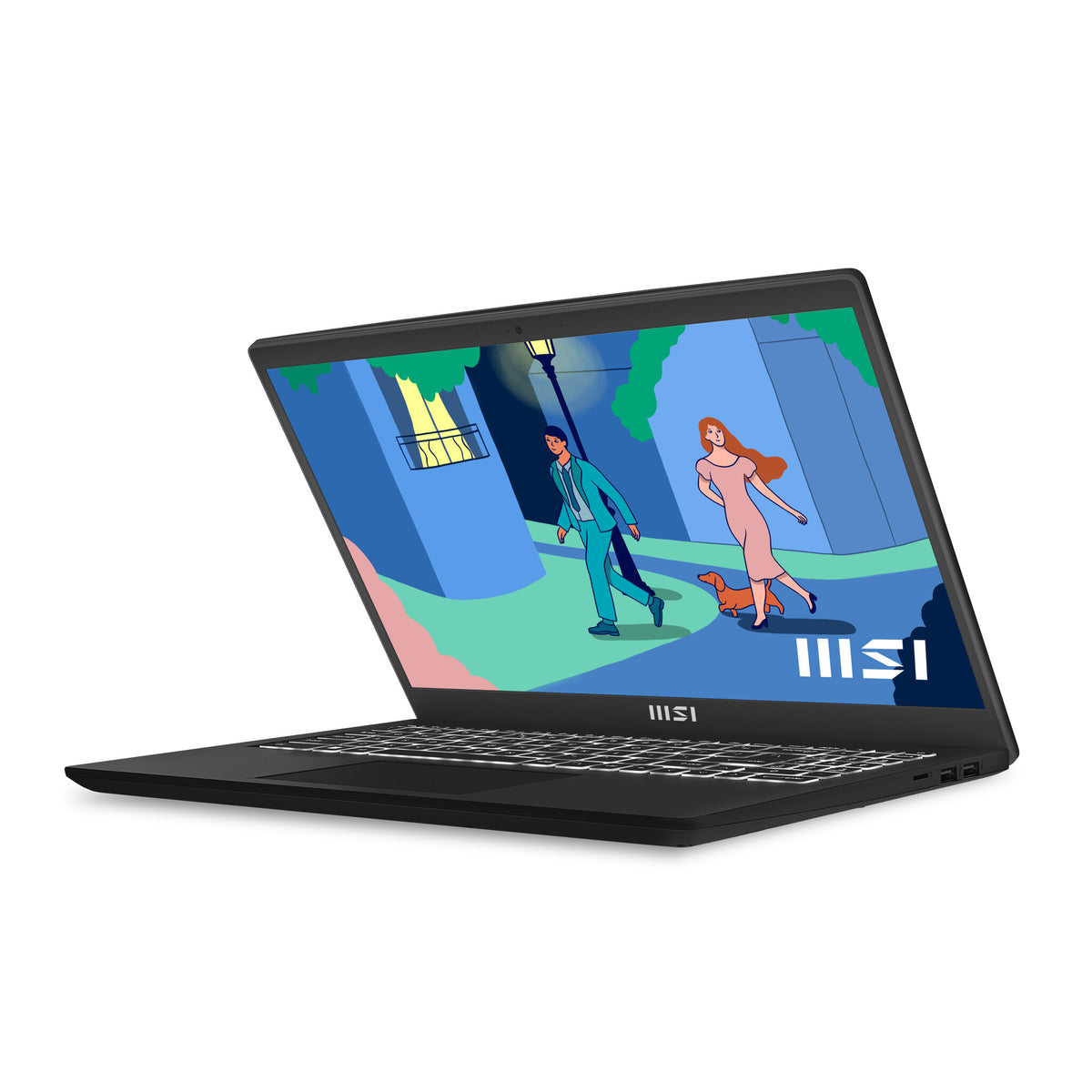 MSI Modern 15 Laptop 39.6 cm (15.6") - Full HD AMD Ryzen™ 7 7730U - 8 GB DDR4-SDRAM - 512 GB SSD - Wi-Fi 6E  - Windows 11 Home - Black