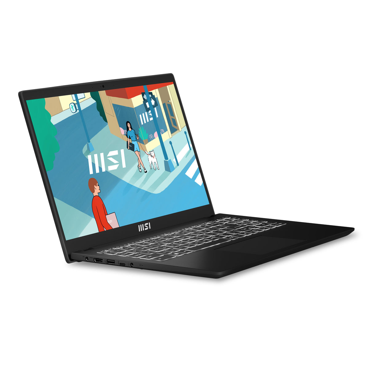 MSI Modern 15 H Laptop - 39.6 cm (15.6&quot;) - Intel® Core™ i5-13420H - 16 GB DDR4-SDRAM - 512 GB SSD - Wi-Fi 6E - Windows 11 Home - Black