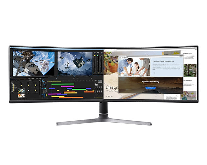 Samsung Odyssey RG90S computer monitor 124 cm (48.8") 5120 x 1440 pixels 4K Ultra HD LCD Black