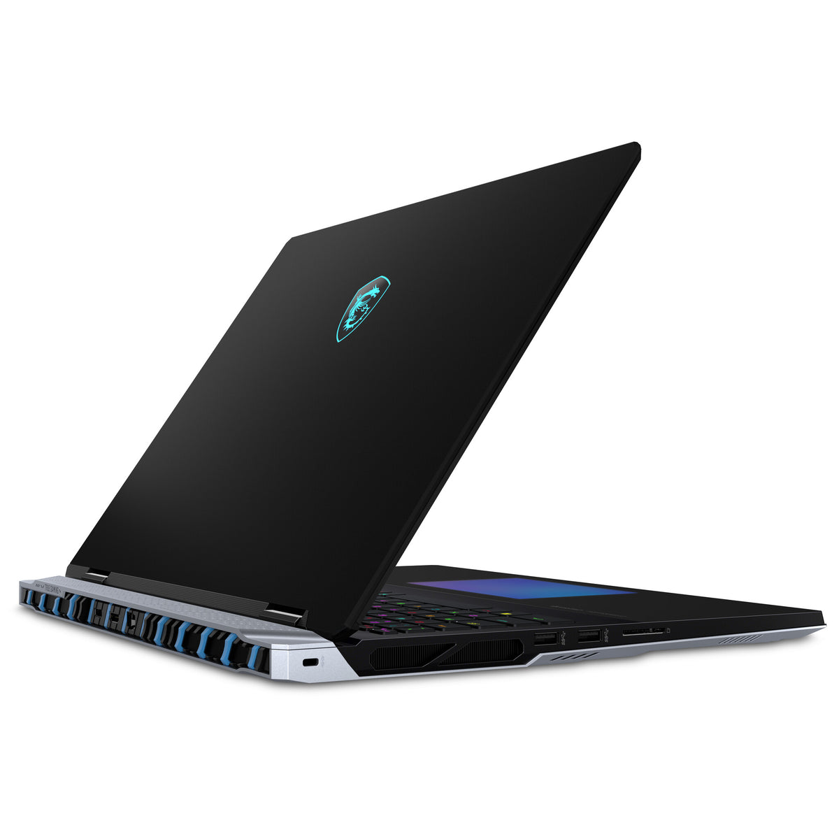 MSI Titan 18 Laptop 45.7 cm (18&quot;) - UHD+ Intel® Core™ i9-14900HX - 64 GB DDR5-SDRAM - 2 TB SSD - NVIDIA GeForce RTX 4080 - Wi-Fi 7 - Windows 11 Pro - Black