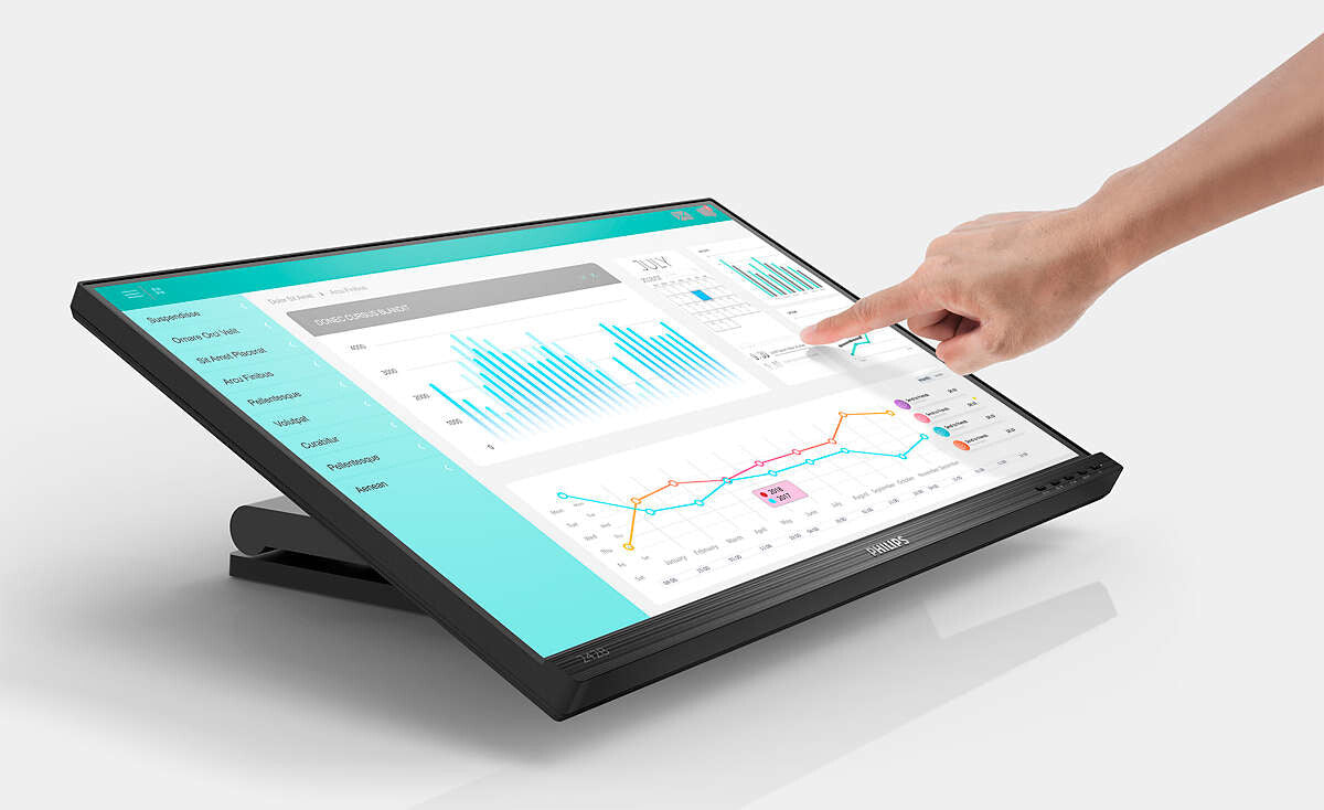 Philips 242B1TC/00 computer monitor 60.5 cm (23.8") 1920 x 1080 pixels Full HD LED Touchscreen Black