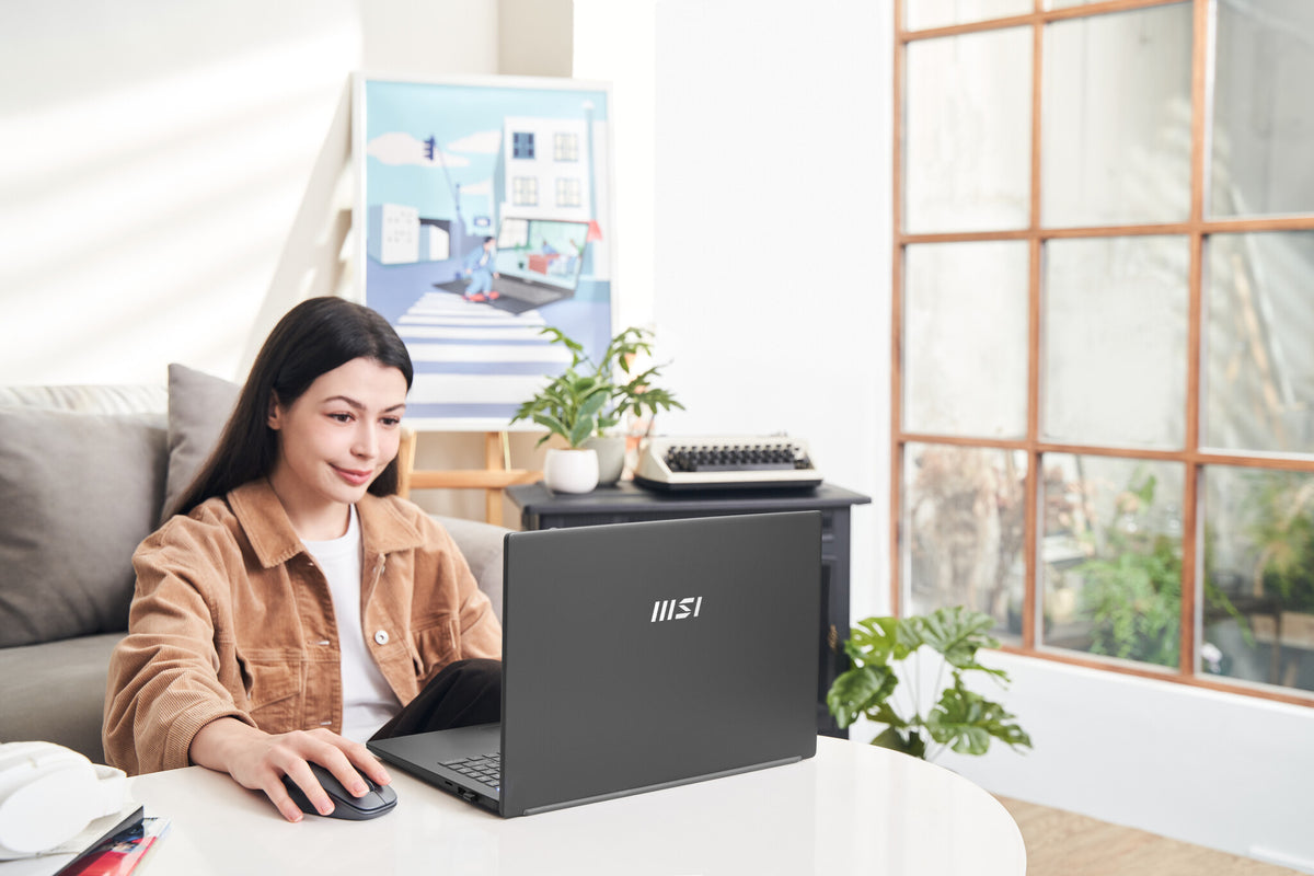 MSI Modern 15 Laptop 39.6 cm (15.6") - Full HD AMD Ryzen™ 7 7730U - 8 GB DDR4-SDRAM - 512 GB SSD - Wi-Fi 6E  - Windows 11 Home - Black