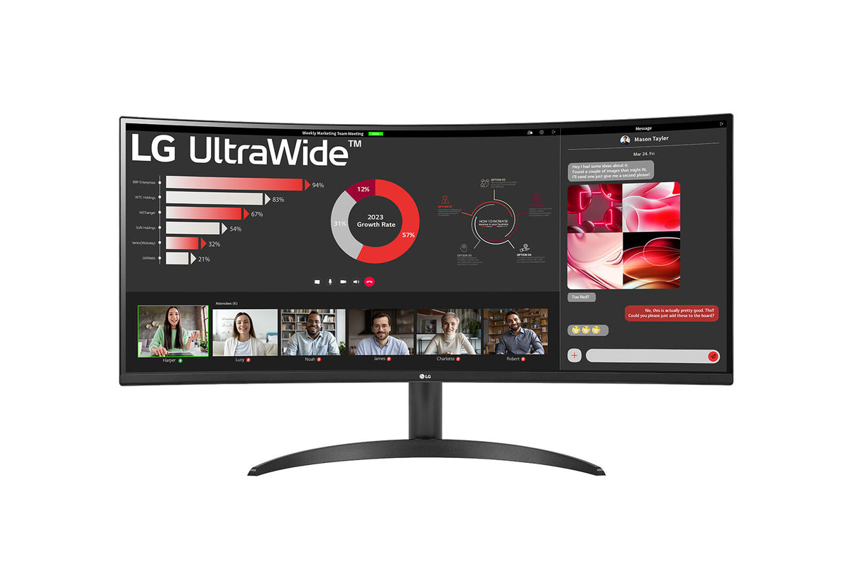 LG 34WR50QC-B - 86.4 cm (34") - 3440 x 1440 pixels QHD LCD Monitor