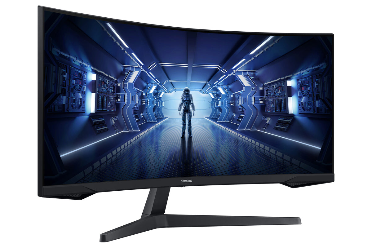 Samsung Odyssey C34G55TWWP computer monitor 86.4 cm (34") 3440 x 1440 pixels UltraWide Dual Quad HD LED Black