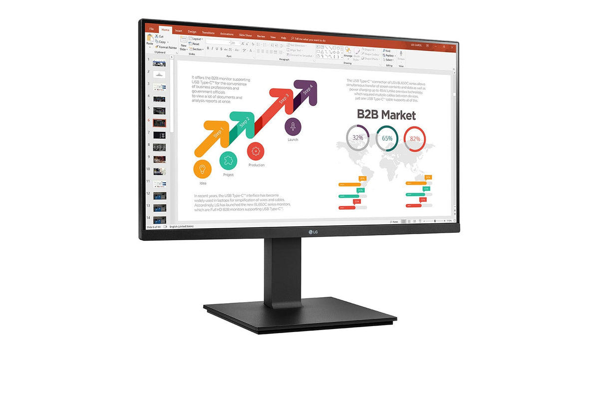 LG 24BP45SP-B - 60.5 cm (23.8") - 1920 x 1080 pixels FHD LED Monitor