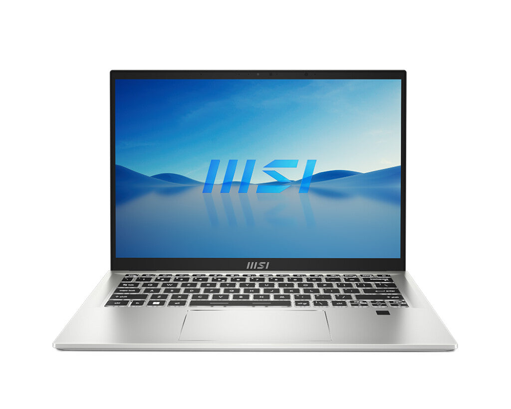 MSI Prestige 14H Laptop 35.6 cm (14&quot;) - Full HD+ Intel® Core™ i5-12450H - 16 GB LPDDR5-SDRAM - 512 GB SSD - NVIDIA GeForce RTX 2050 - Wi-Fi 6E - Windows 11 Home - Silver