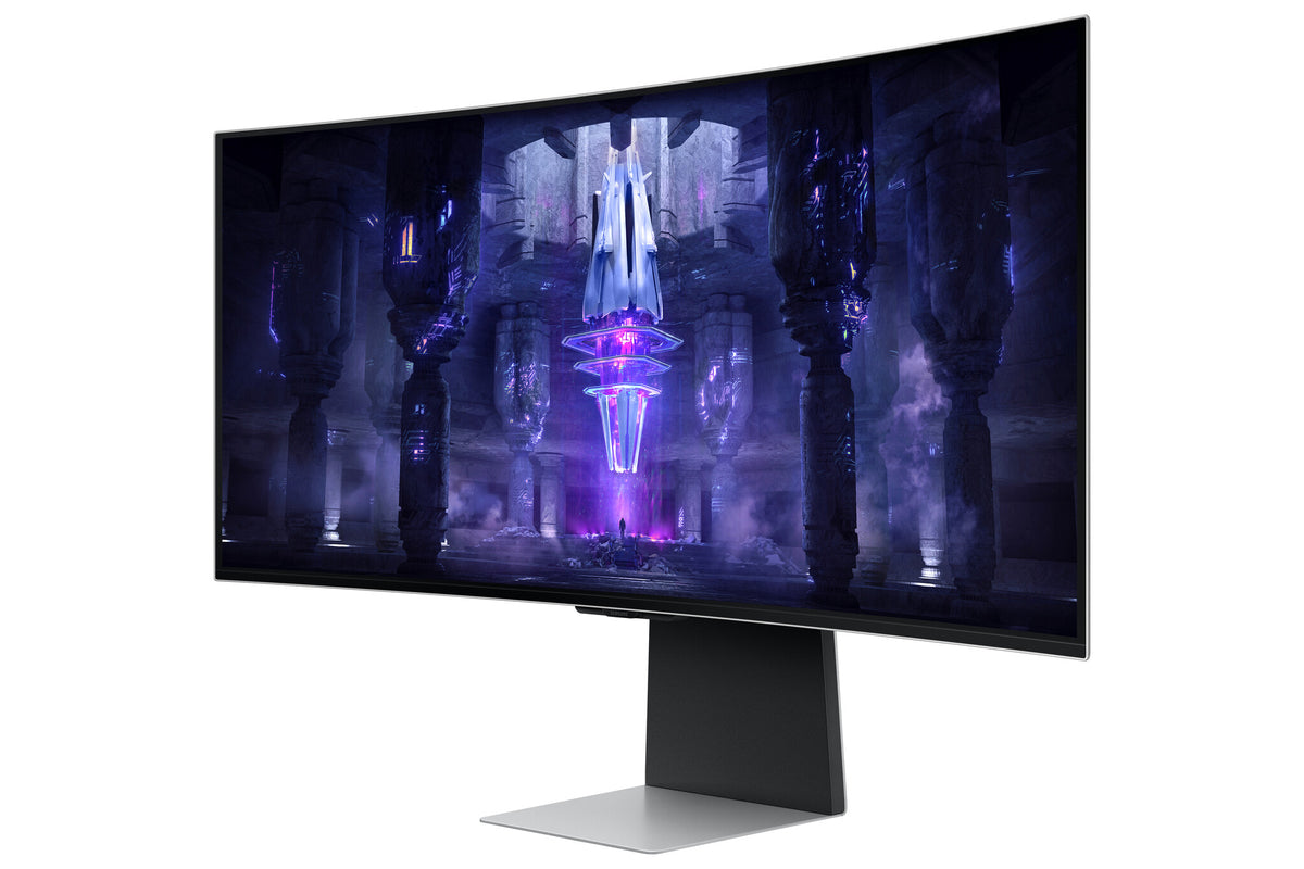 Samsung Odyssey Neo G8 S34BG850SU computer monitor 86.4 cm (34") 3440 x 1440 pixels UltraWide Quad HD OLED Silver