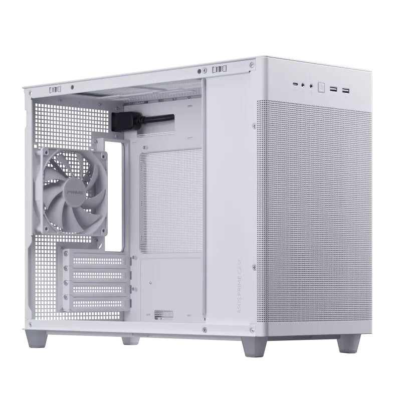 Asus Prime AP201 - MicroATX Mini Tower Case in White