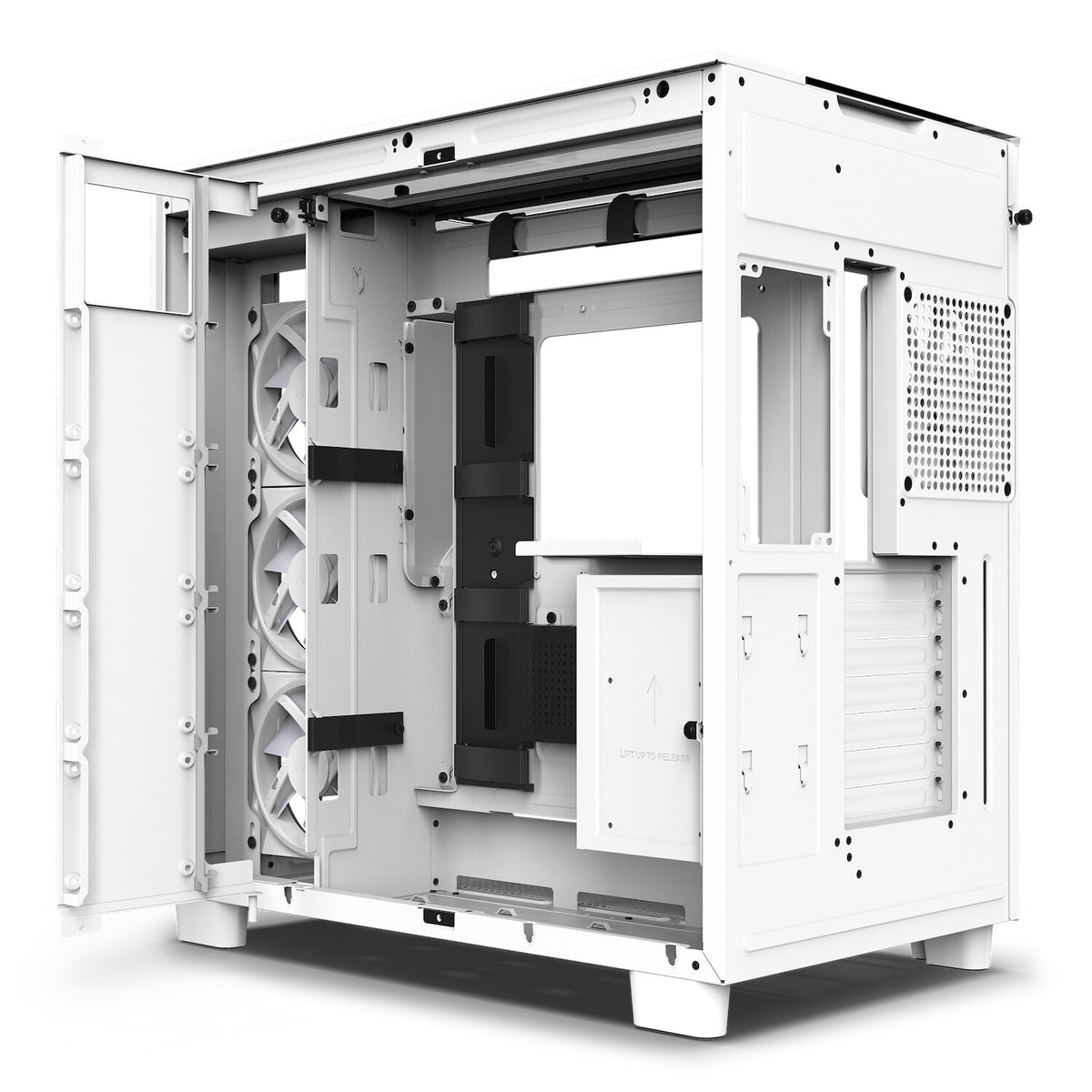 NZXT H9 Elite - ATX Mid Tower Case in White