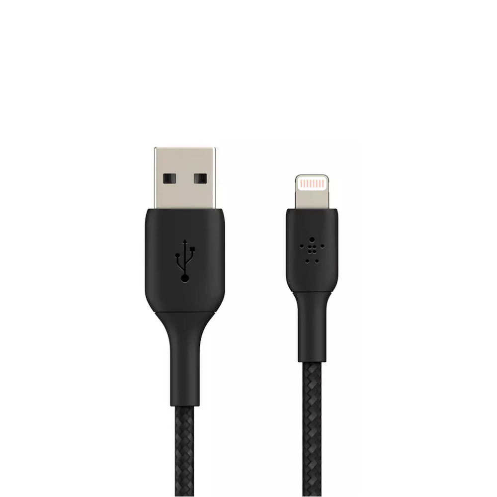 Belkin BOOSTCHARGE Braided Lightning to USB-A Cable - 3m - Black