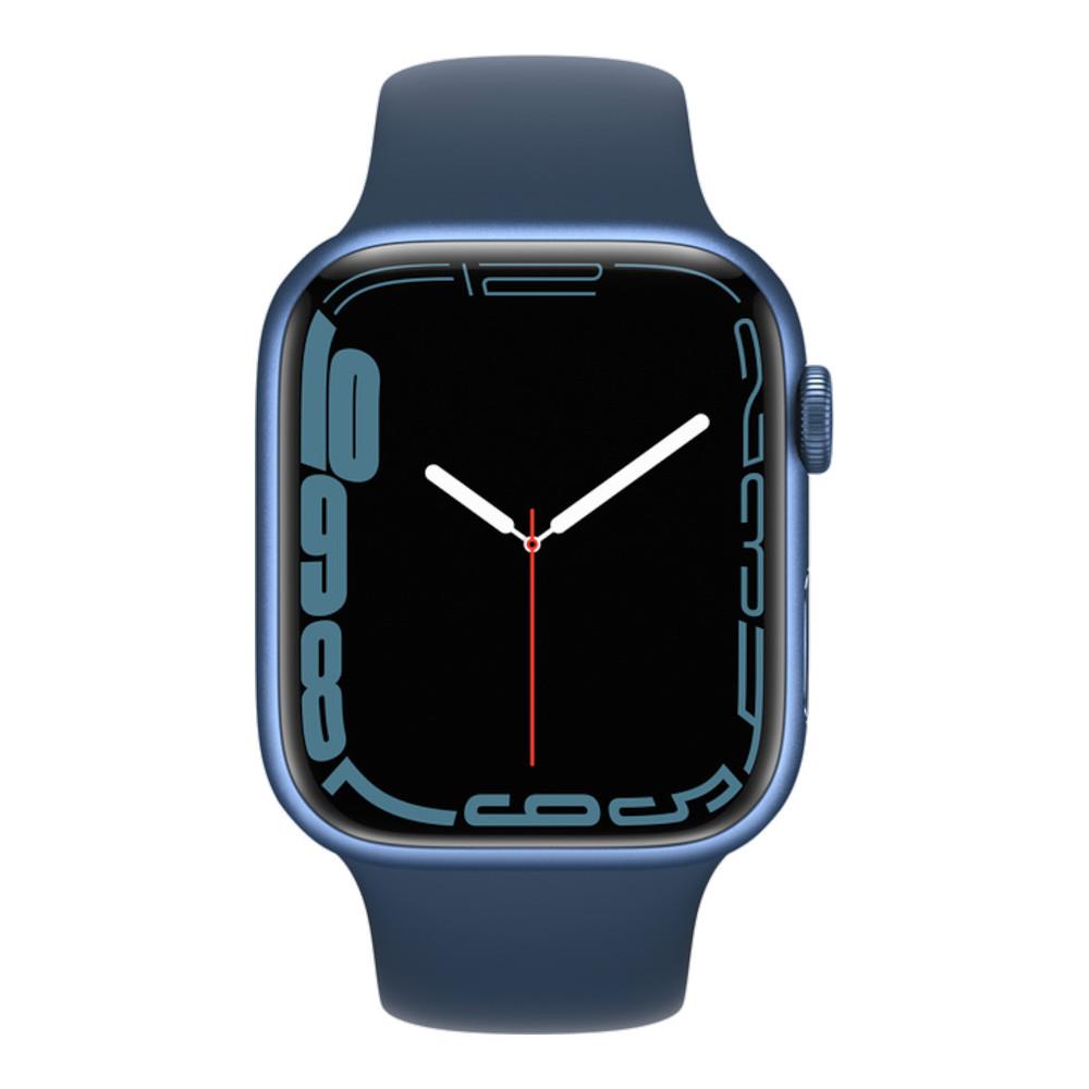 Apple Watch Series 7 GPS + Cellular 45mm Blue Aluminium Case with Abyss Blue Sport Band