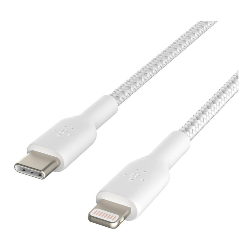 Belkin BOOSTCHARGE Braided Lightning to USB-C Cable - 2m - White