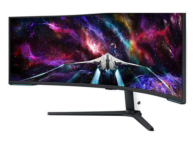 Samsung Odyssey S57CG954NU computer monitor 144.8 cm (57&quot;) 7680 x 2160 pixels 8K Ultra HD QLED Black, White