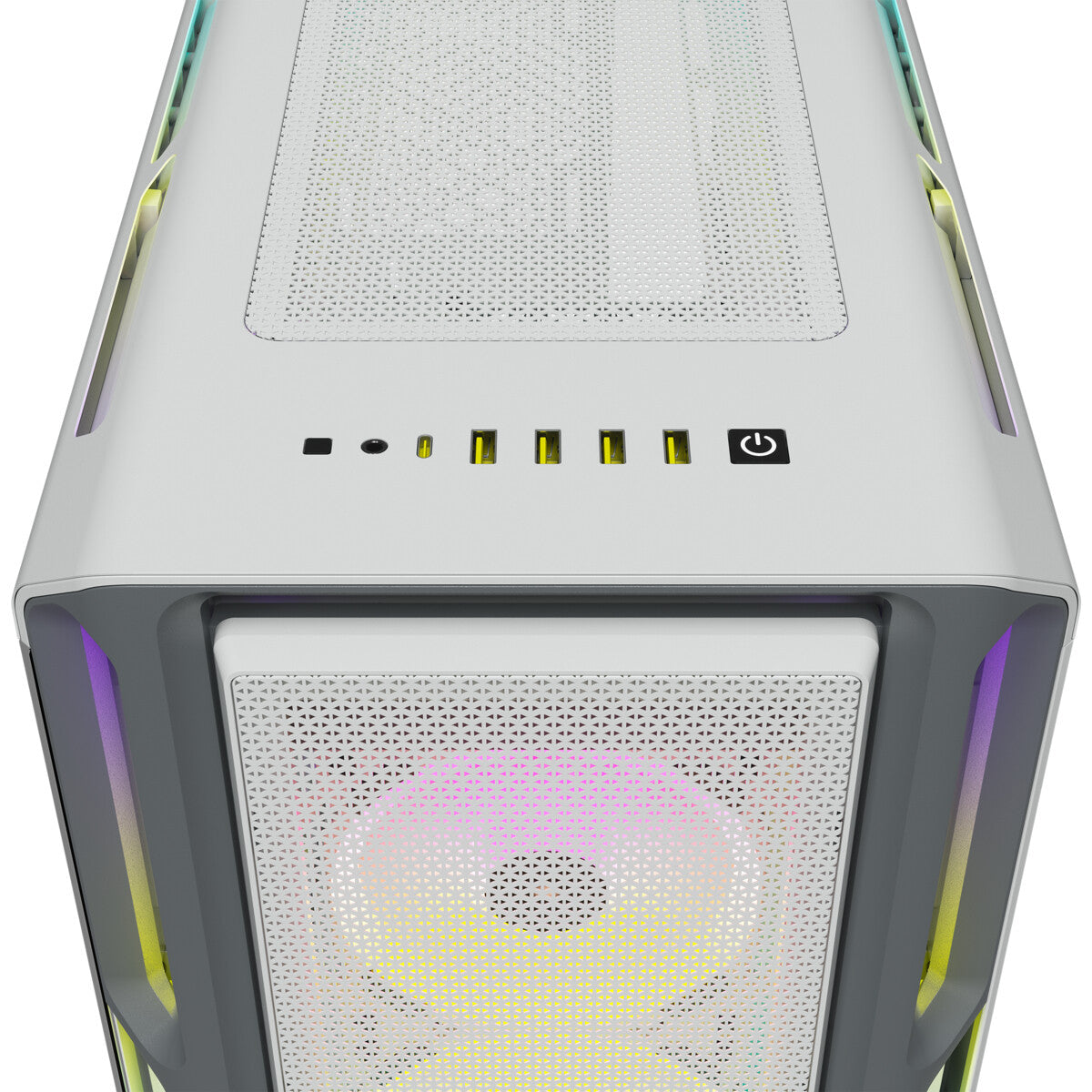 Corsair iCUE 5000T RGB - ATX Mid Tower Case in White