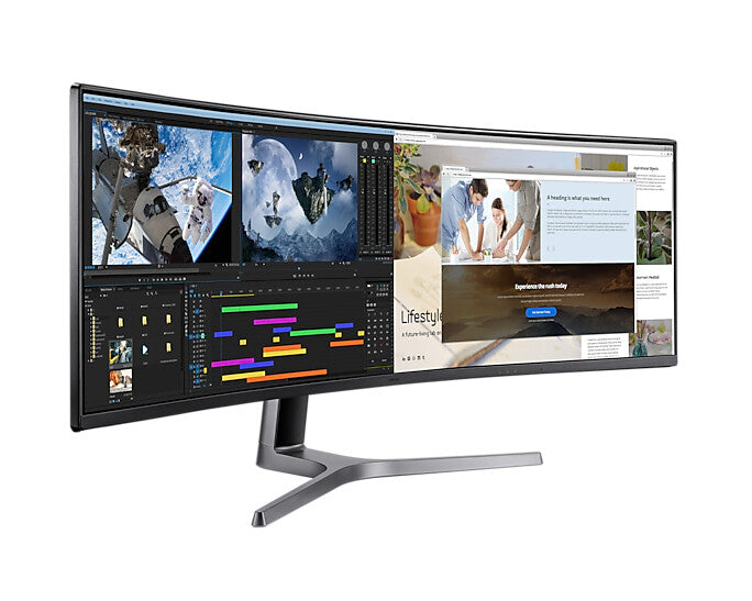 Samsung Odyssey RG90S computer monitor 124 cm (48.8") 5120 x 1440 pixels 4K Ultra HD LCD Black