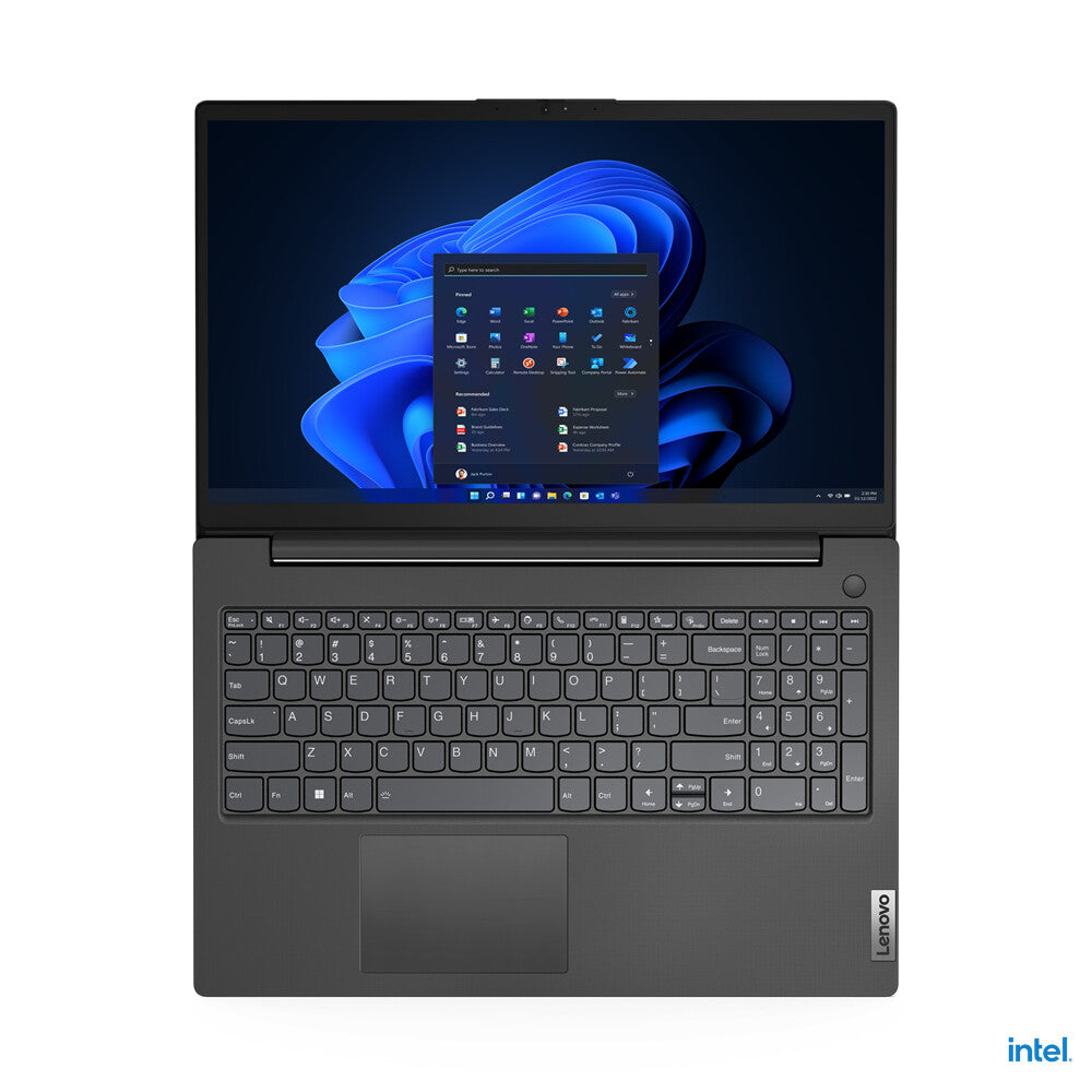 Lenovo V V15 Laptop - 39.6 cm (15.6") - Intel® Core™ i5-12500H - 8 GB DDR4-SDRAM - 256 GB SSD - Wi-Fi 6 - Windows 11 Home - Black