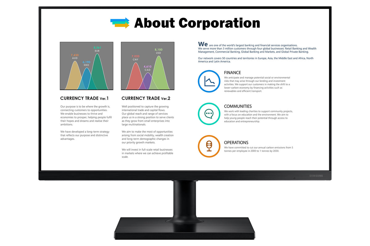 Samsung F24T450FQR computer monitor 61 cm (24") 1920 x 1080 pixels Full HD Black