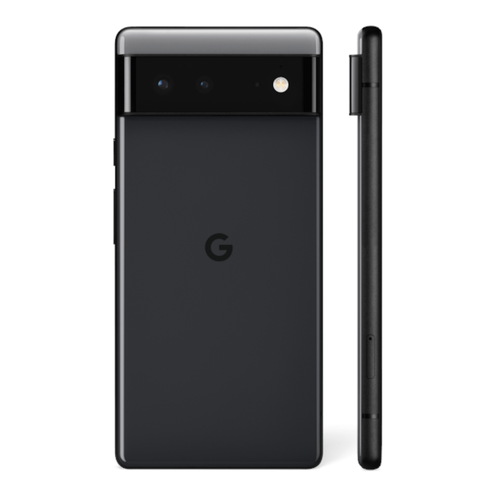 Google Pixel 6 - Stormy Black Front Back