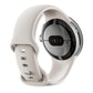 Google Pixel Watch Polished Silver Case Chalk Active Band - Back