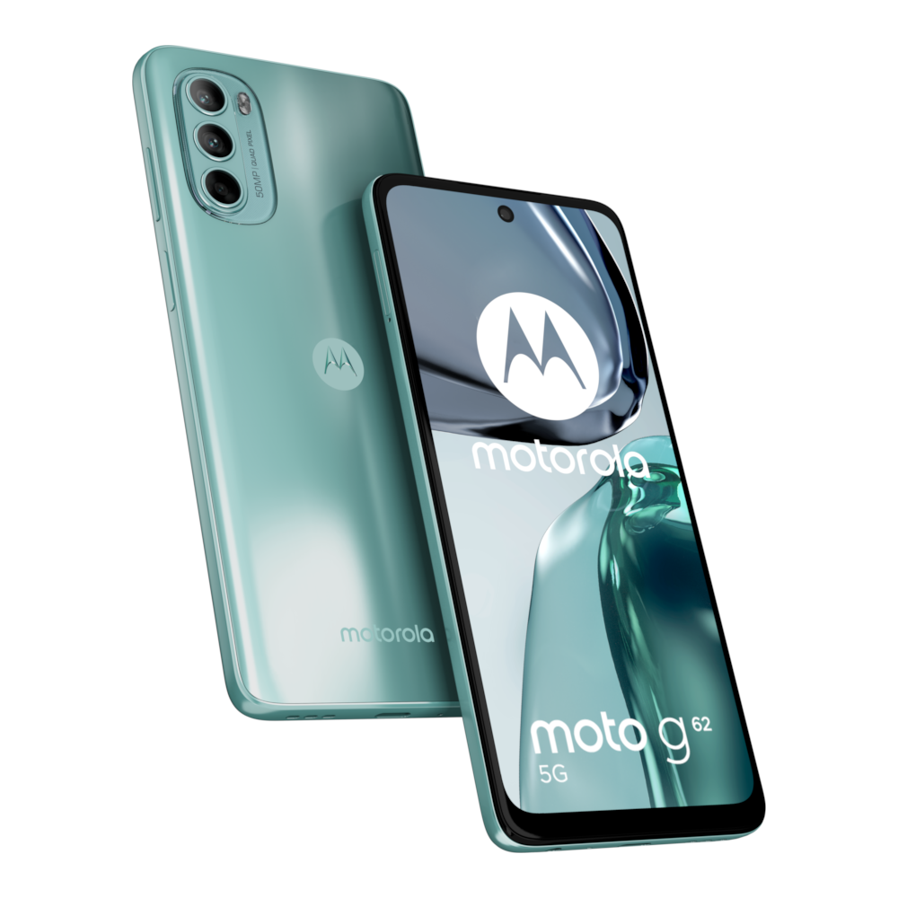 Moto G62 - Frosted Blue Angle