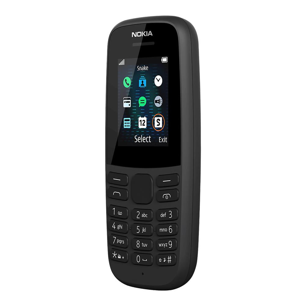 Nokia 105 (2019) - Black Front Angle
