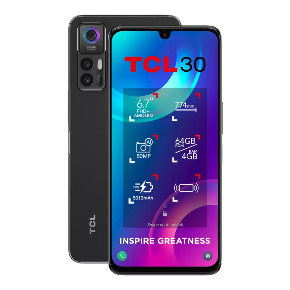 TCL 30 - Black Front Back